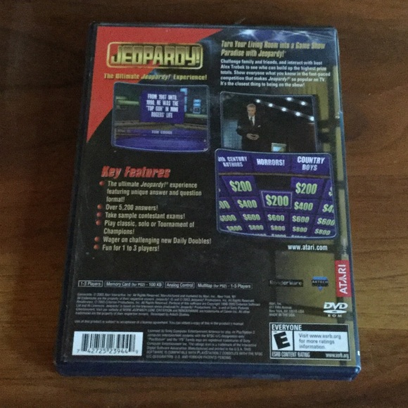 EUC PlayStation 2 PS2 Jeopardy Video Game - Picture 2 of 4